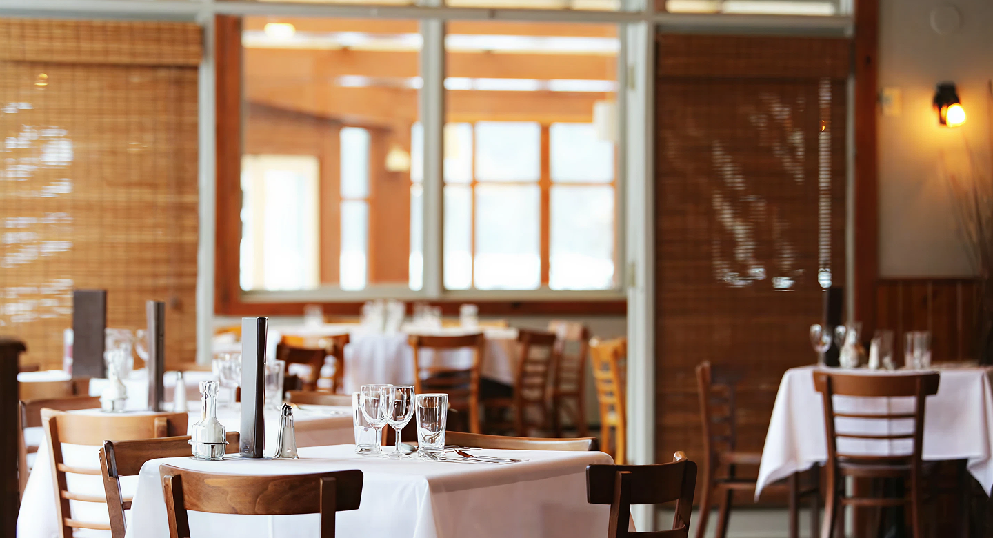 Interior of a restaurant